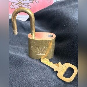 Louis Vuitton Brass Padlock with Key #346